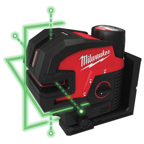 Nivela laser cu linie transversală cu 4 puncte, model M12 CLL4P-301C