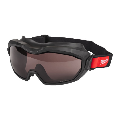 Ochelari de protectie Goggle, profil inalt, ventilati, cu lentila gri, 4932493436